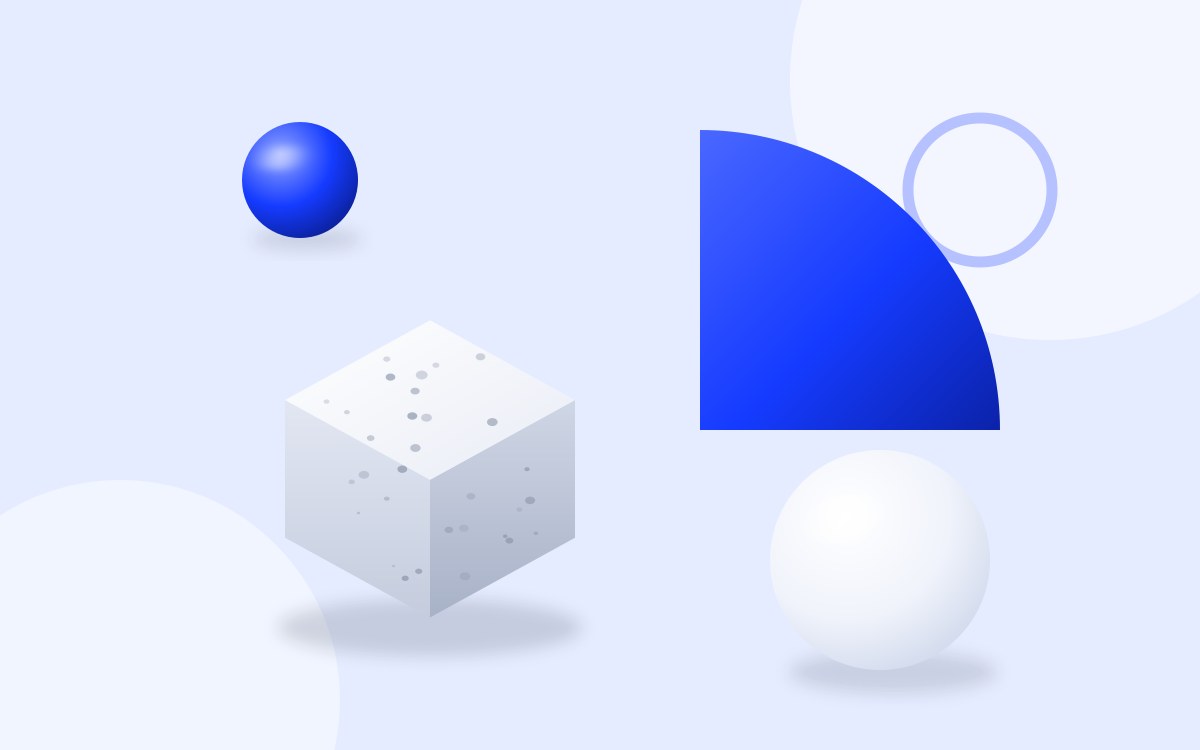 Abstract blue and white shapes representing a legal entity identifier record